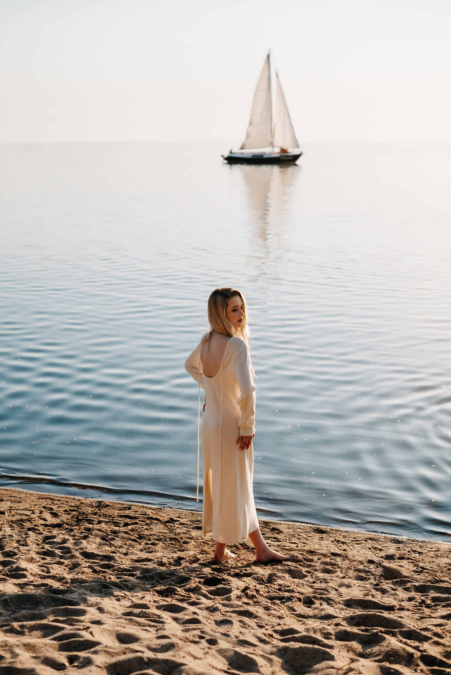 Boho white dress