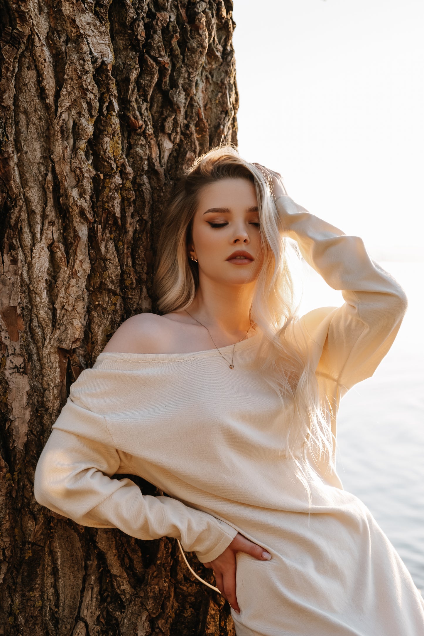 Boho white dress