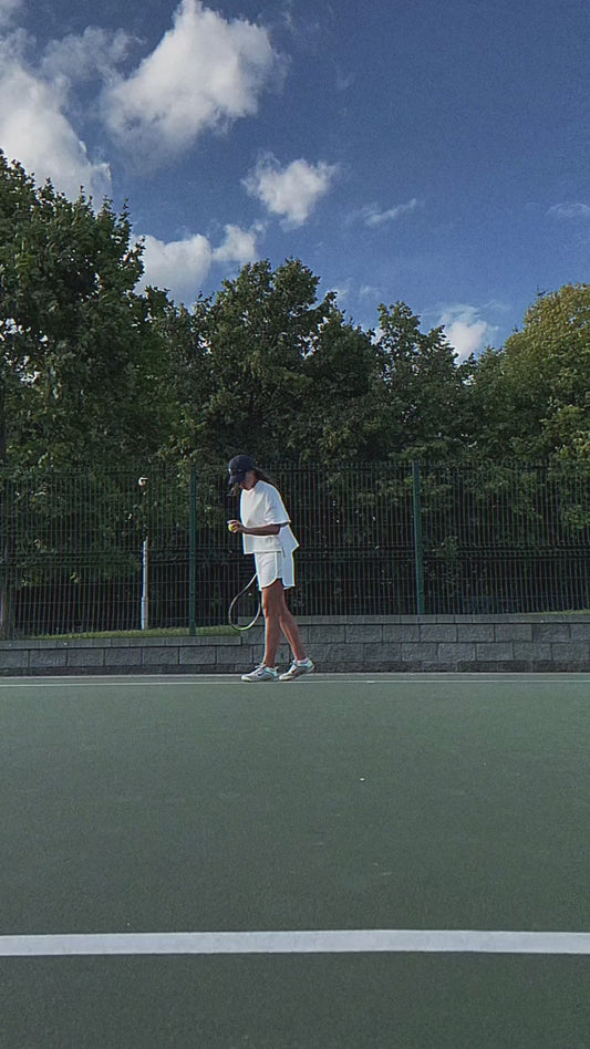 White Shirt and Shorts Set